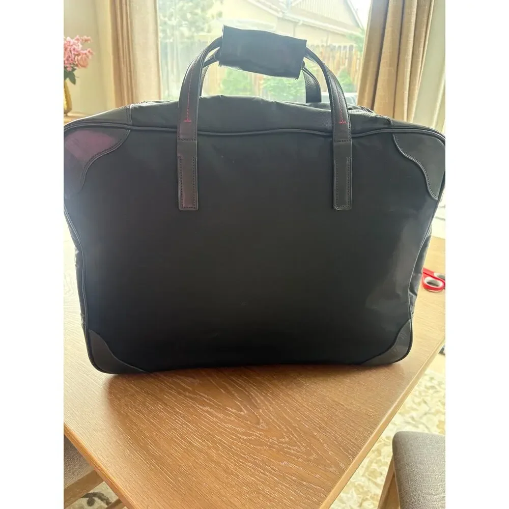 TUMI Classic Travel Weekender Carry On Black Nylon Leather Trim - 48724D